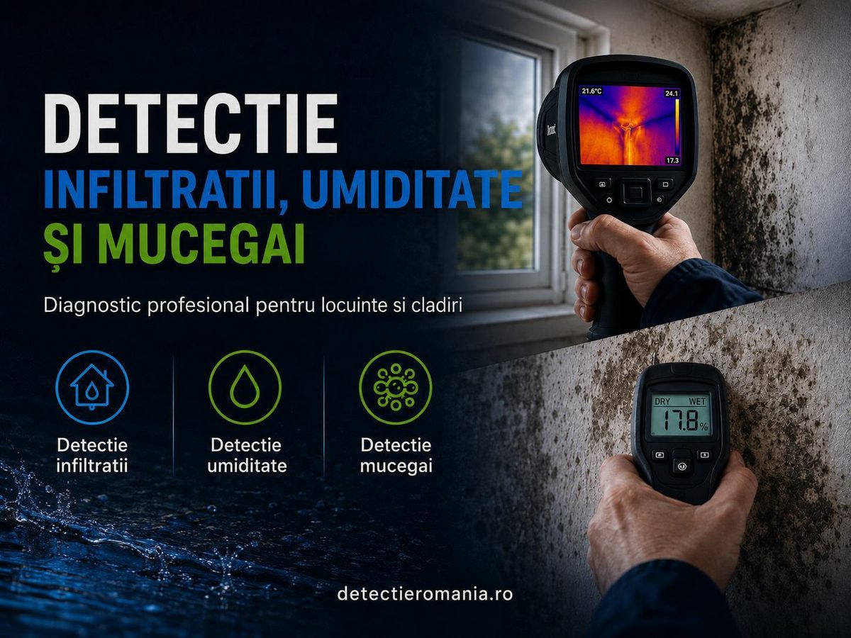 Detecție infiltrații, umiditate și mucegai