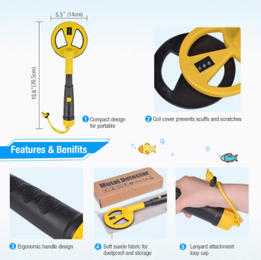 Detector Metale Submersibil 30m – Precizie Profesională, Pulse Induction