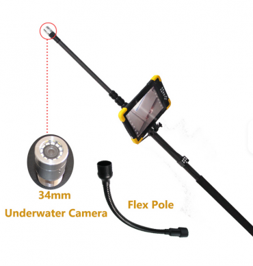 NOU!!! Camera de inspectie 4K + stâlp telescopic 5m – Profesional, portabil, 360°