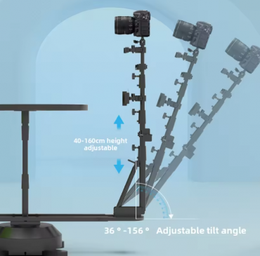 Platformă Rotativă 360° Profesională pentru Produse – Foto & Video, 50kg, Telecomandă