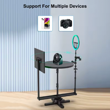 Platformă Rotativă 360° Profesională pentru Produse – Foto & Video, 50kg, Telecomandă