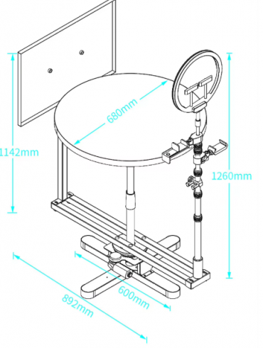 Platformă Rotativă 360° Profesională pentru Produse – Foto & Video, 50kg, Telecomandă