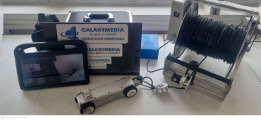 Mini robot inspecție conducte 100 mm – IP68, WiFi, cablu 150 m, industrial