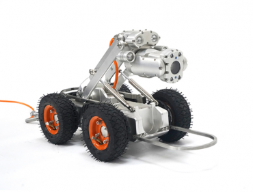 Robot inspecție canalizare profesional 200–3500 mm | Cameră PAN/TILT HD + 300 m cablu